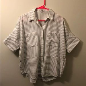 Madewell striped courier shirt
